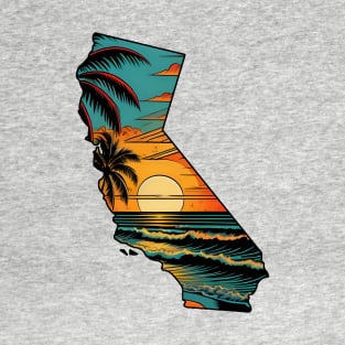 California State Beach Sunset T-Shirt